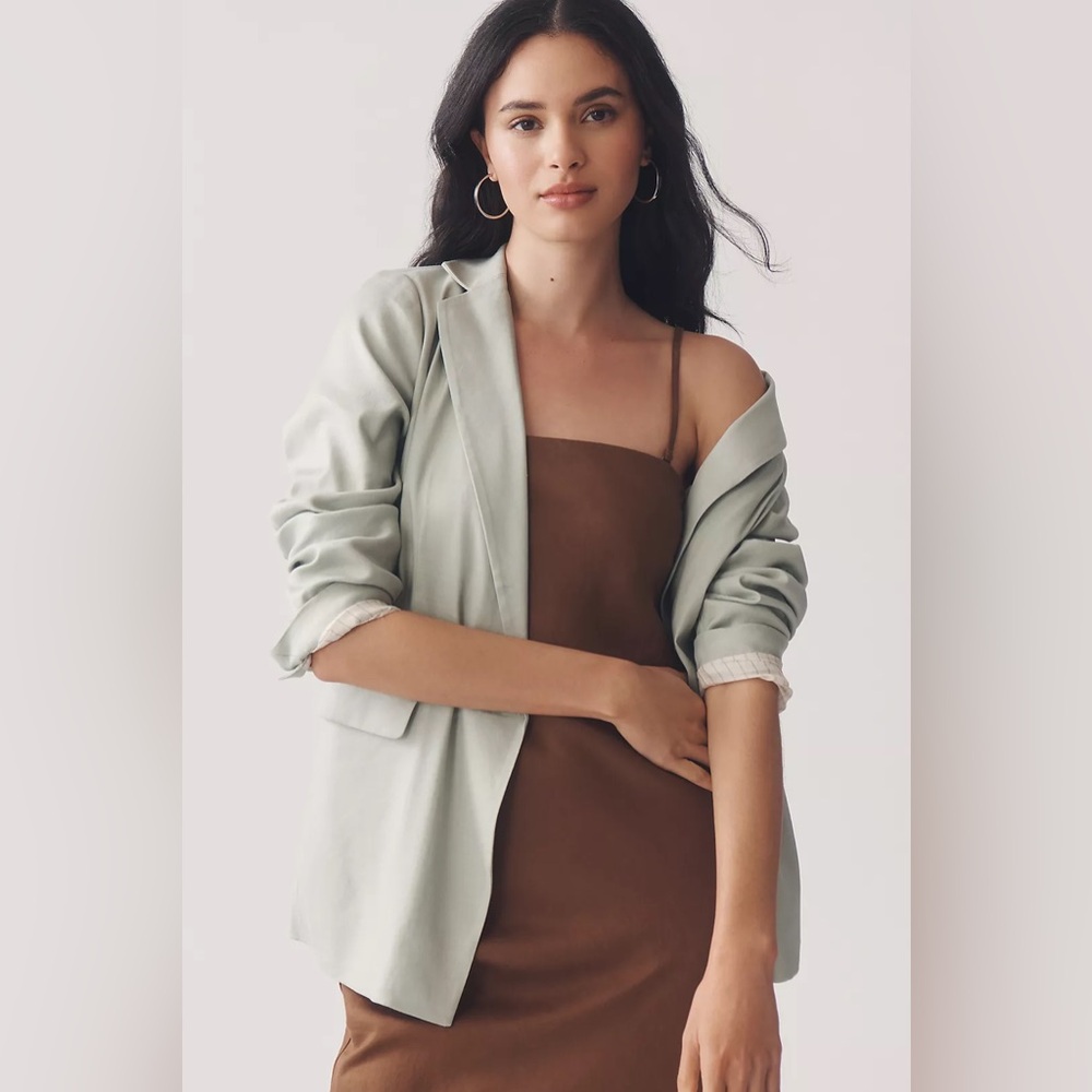 The Tessie Blazer by Maeve: Linen Edition